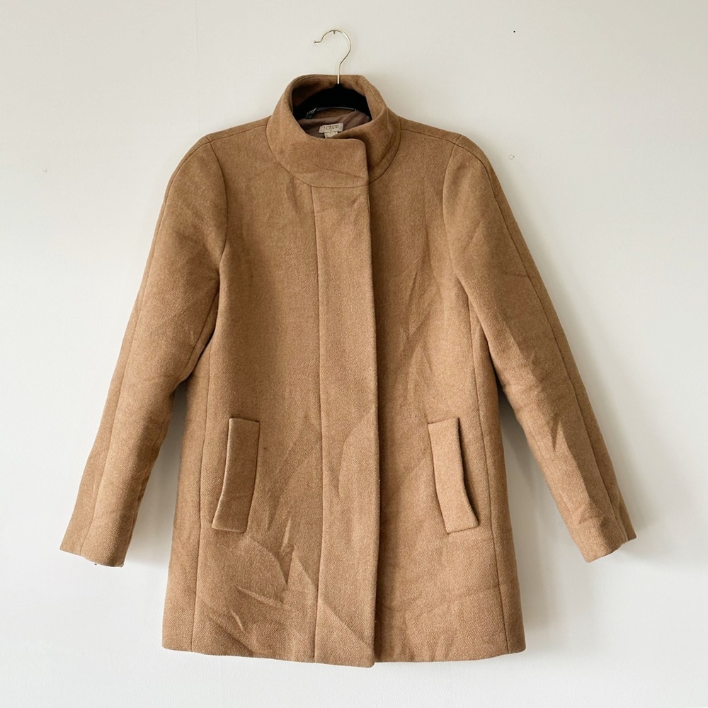 J.CREW camel coat, chic and classic jacket that will prove to be timeless